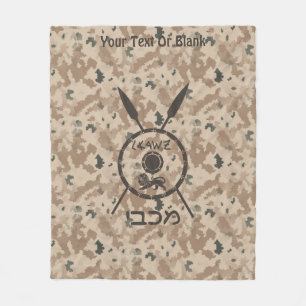 Manta Polar Escudo De Macabetes Y Láminas Desérticas