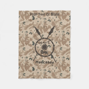 Manta Polar Escudo De Macabetes Y Láminas Desérticas