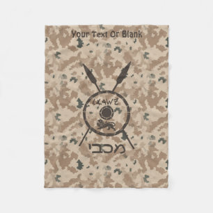 Manta Polar Escudo De Macabetes Y Láminas Desérticas