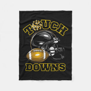 Manta Polar Escuela Secundaria del juego de fútbol Black Gold 