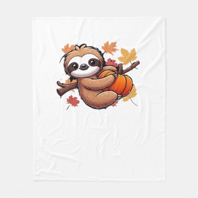 Manta Polar Eslora Personalizado con calabaza - Otov de tempor (Anverso)