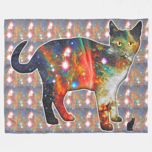 Manta Polar Espacio Proxima En Gato (Frente (Horizontal))