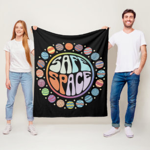Manta Polar Espacio Seguro LGBTQ Amistoso Orgullo Apoyo Aliado