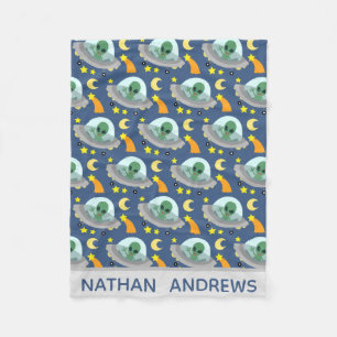 Manta Polar Espacios alienígenas y estrellas personalizadas