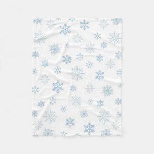 Manta Polar Espaldas de nieve Blue White Cosy Blanche