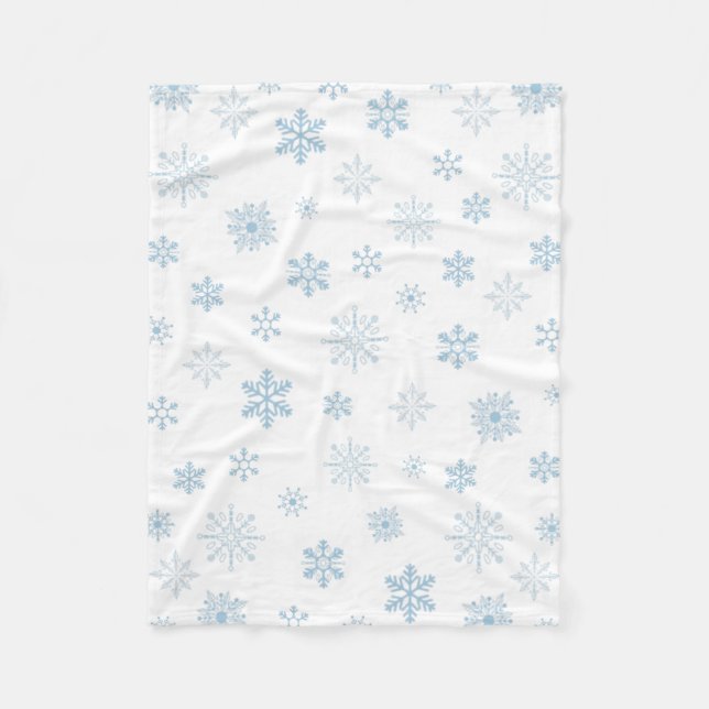 Manta Polar Espaldas de nieve Blue White Cosy Blanche (Anverso)