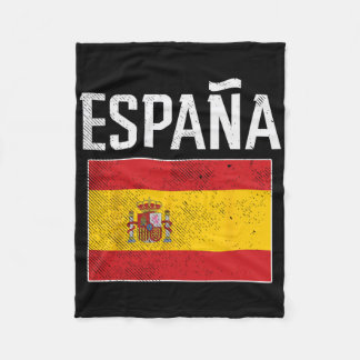 Manta Polar Espana Spain Flag Spanish Soccer Men Women Kids Bo