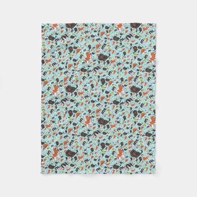 Manta Polar Españoles en azul (Anverso)