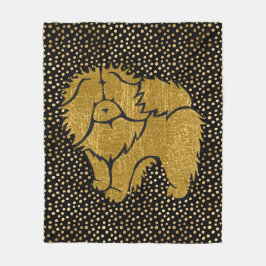 Manta Polar ESPARKLY THANG Chow faux metallece fleece blanket