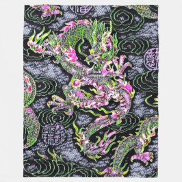 Manta Polar Especial de Dragon Black Light más popular de Chin