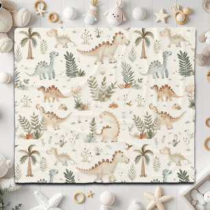 Manta Polar Espectacular patrón de dinosaurios de la jungla de