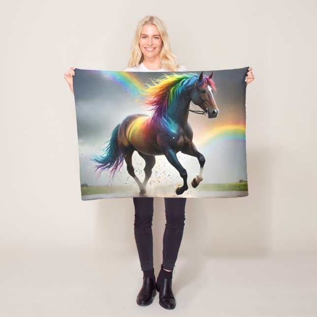 Manta Polar Espectro de Gracia: Caballo Arcoíris Debajo de Arc (In situ)