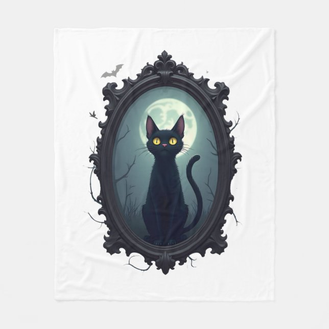 Manta Polar Espejo de gato embrujado (Anverso)