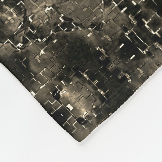 Manta Polar Espejo que parece aterciopelado, tonos beige clási (Esquina)