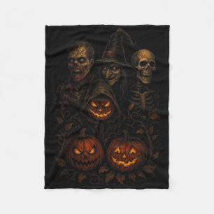 Manta Polar Espeluznante Calabaza de Halloween Tirosa Bruja Zo