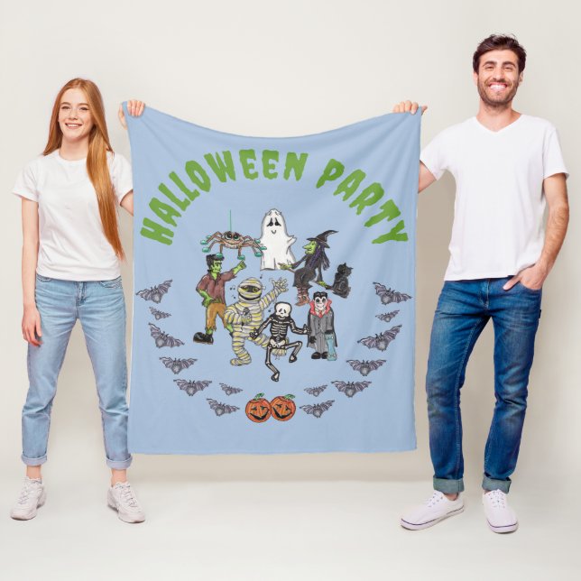 Manta Polar Espeluznante fiesta de Halloween (In situ)