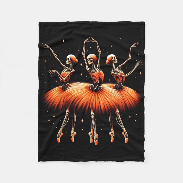 Manta Polar Espeluznante Llerina Skeleton Dance Funny Hallowee (Anverso)