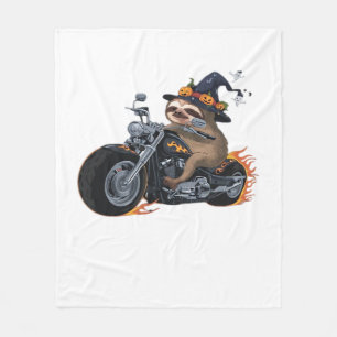 Manta Polar Espeluznante moto montada en Halloween Biker Fun C