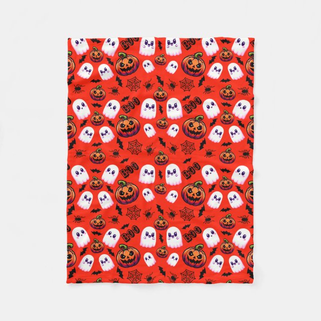 Manta Polar Espeluznante patrón de caída nocturna (Anverso)