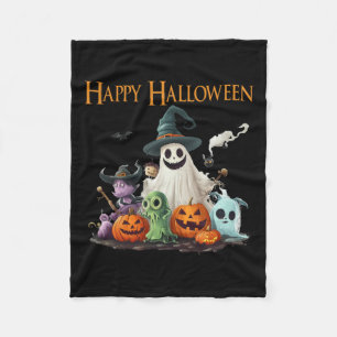 Manta Polar Espeluznante traje de halloween fantasma feliz Hal
