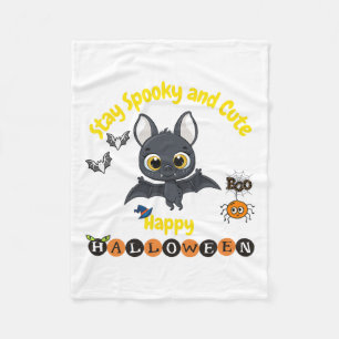 Manta Polar Espeluznante Y Cuidadosa Bat De Halloween
