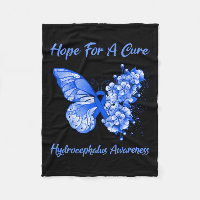 Manta Polar Esperanza De Una Conciencia De Cure Hydrocephalus (Anverso)