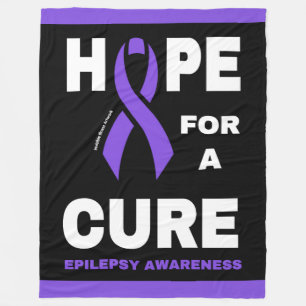 Manta Polar Esperanza por una cura... Epilepsia Fleece Blanket