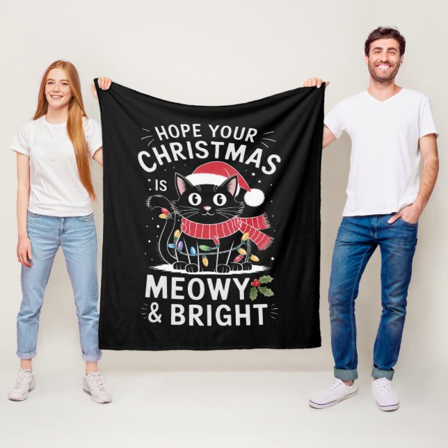 Manta Polar Espero que tus Navidades sean unos gatos fríos y s (In situ)