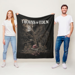 Manta Polar Espinas del Edén - Diseño de Streetwear Gótico