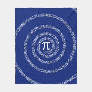 Manta Polar Espiral para los números del pi en la decoración