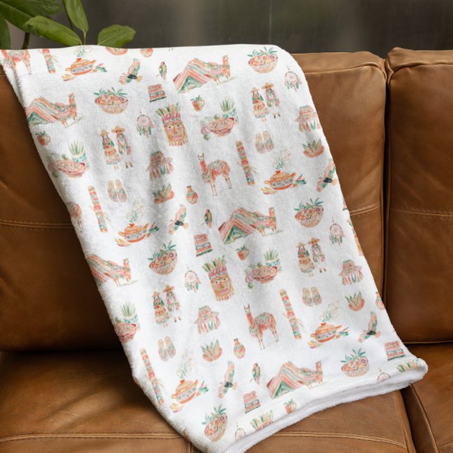 Manta Polar Espíritu inca | Perú ilustrado lindo (Subido por el creador)