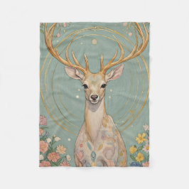 Manta Polar Espíritu suave: Un ciervo pastel