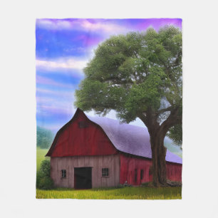 Manta Polar Espléndidas hojas de arce rústico otoñal