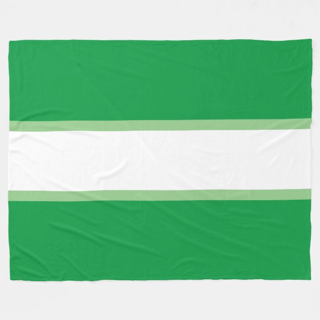 Manta Polar Esporádico brillante Dos franjas de Carreras blanc (Frente (Horizontal))