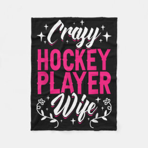 Manta Polar Esposa Loca Jugadora de Hockey Campo de Hockey sob