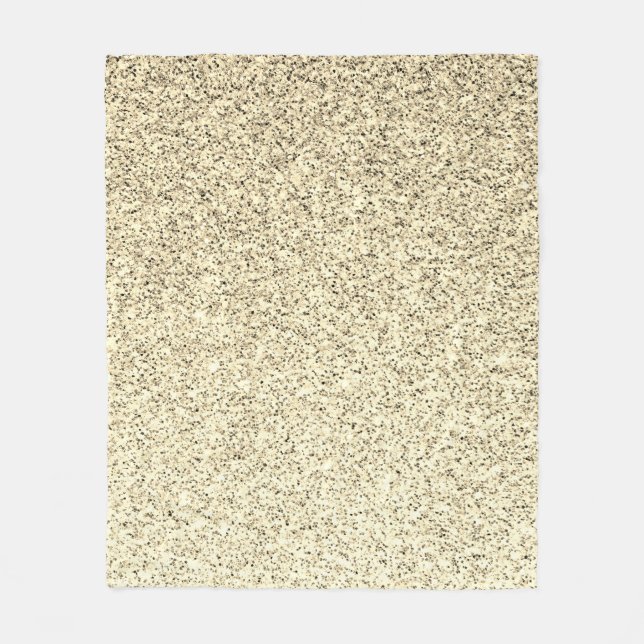 Manta Polar Espuma de purpurina suave de luz dorada (Anverso)