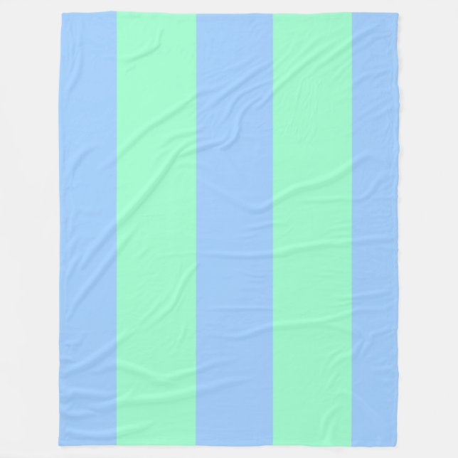 Manta Polar ¡¡¡Espunky azul claro y franjas verdes para divert (Anverso)