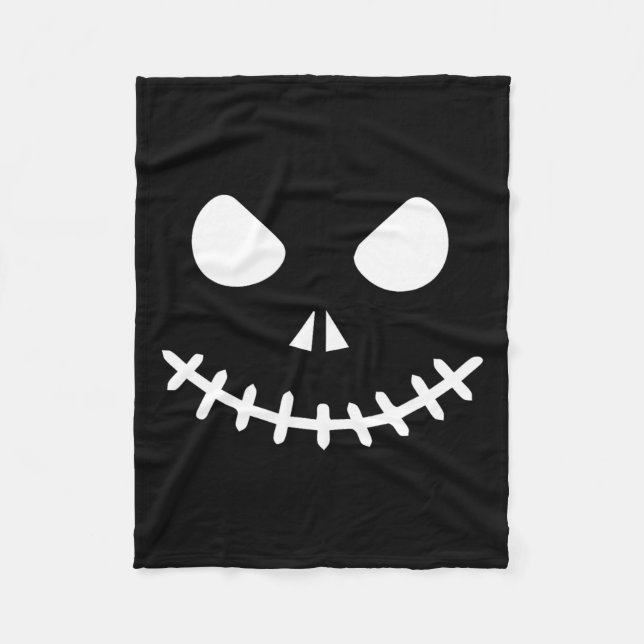 Manta Polar Esqueleto de Halloween  (Anverso)
