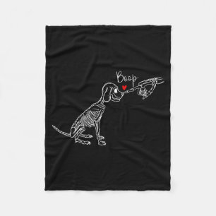 Manta Polar Esqueleto de perro Boop perro divertido Halloween