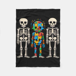 Manta Polar Esqueleto de sensibilización sobre autismo