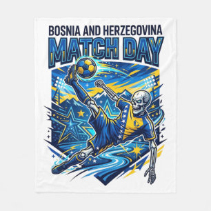 Manta Polar Esqueleto Delantero Día Partido Bosnia y Herzegovi