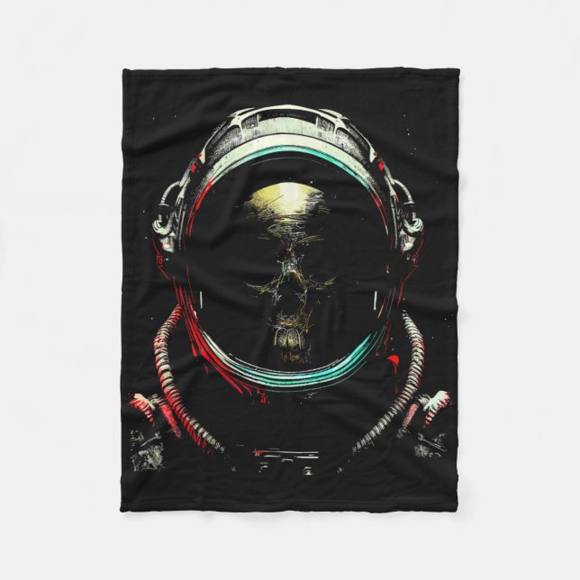 Manta Polar Esqueleto fantasma astronauta - Halloween con espu (Anverso)