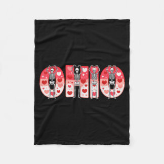 Manta Polar Esqueletos divertidos de O-h-i-o Ohio en Valenti d