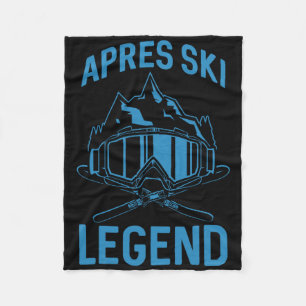 Manta Polar Esquí Apres Ski Lover Legend Winter Skiter