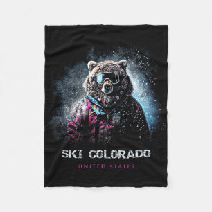 Manta Polar Esquí Colorado Estados Unidos Esquí Esquiador