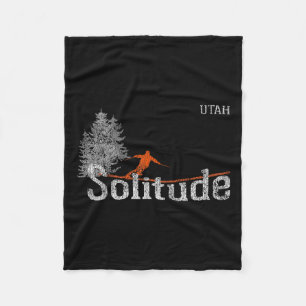 Manta Polar Esquí de estilo de los años 80 Solitude Utah