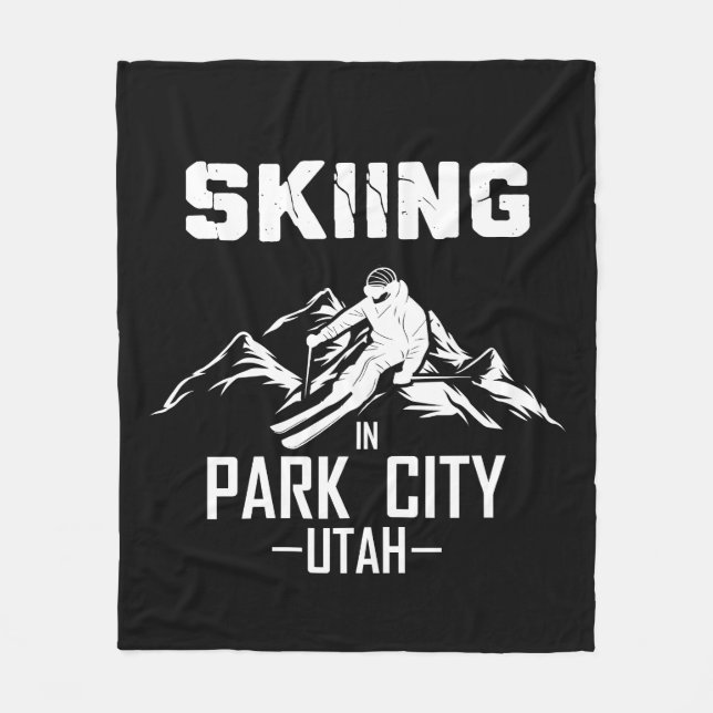 Manta Polar Esquí de Park City Utah (Anverso)