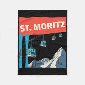 Manta Polar Esquí en St. Moritz - Retro St. Moritz Ski
