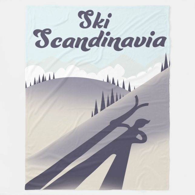 Manta Polar Esquí Escandinavia (Anverso)