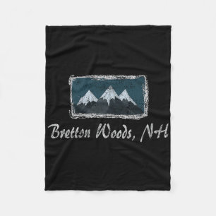 Manta Polar Esquí invernal vintage en Bretton Woods New Hampsh
